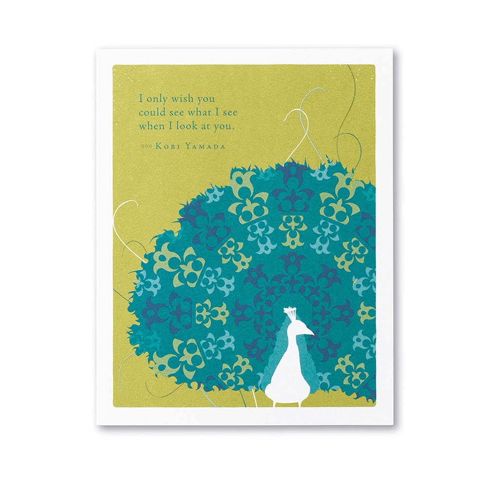 Positively Green, Greeting Card - Encouragement, Gifts, I Only Wish You Could, 90984